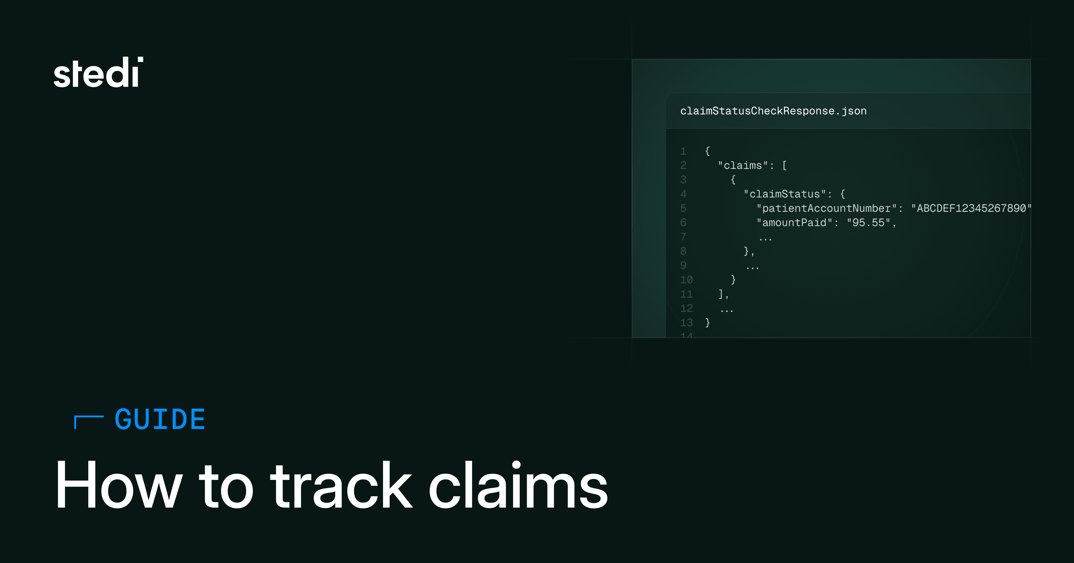Patient control numbers: How to track claims - Stedi