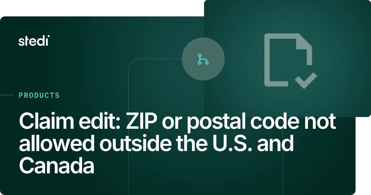 Claim edit: ZIP or postal code not allowed outside the U.S. and Canada ...