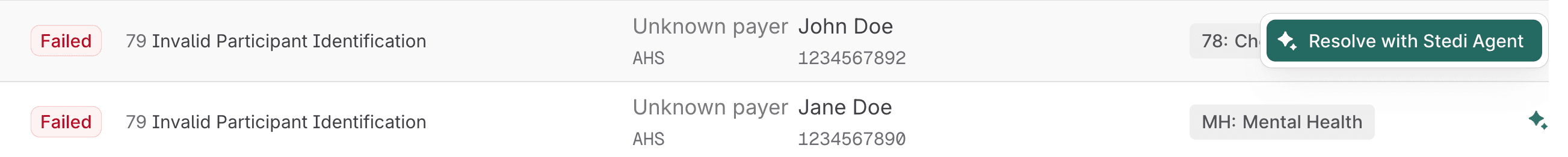 Stedi Agent retry button