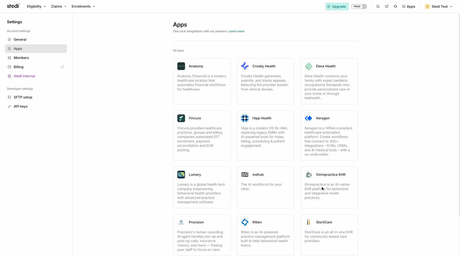 Install Stedi app