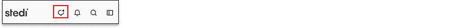 Stedi Agent icon in the Stedi portal top navigation